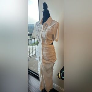 White dress medium size also available in black size small and medium. New